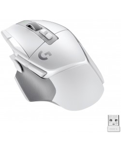 Гейминг мишка Logitech - G502 X Lightspeed EER2, оптична, бяла 
